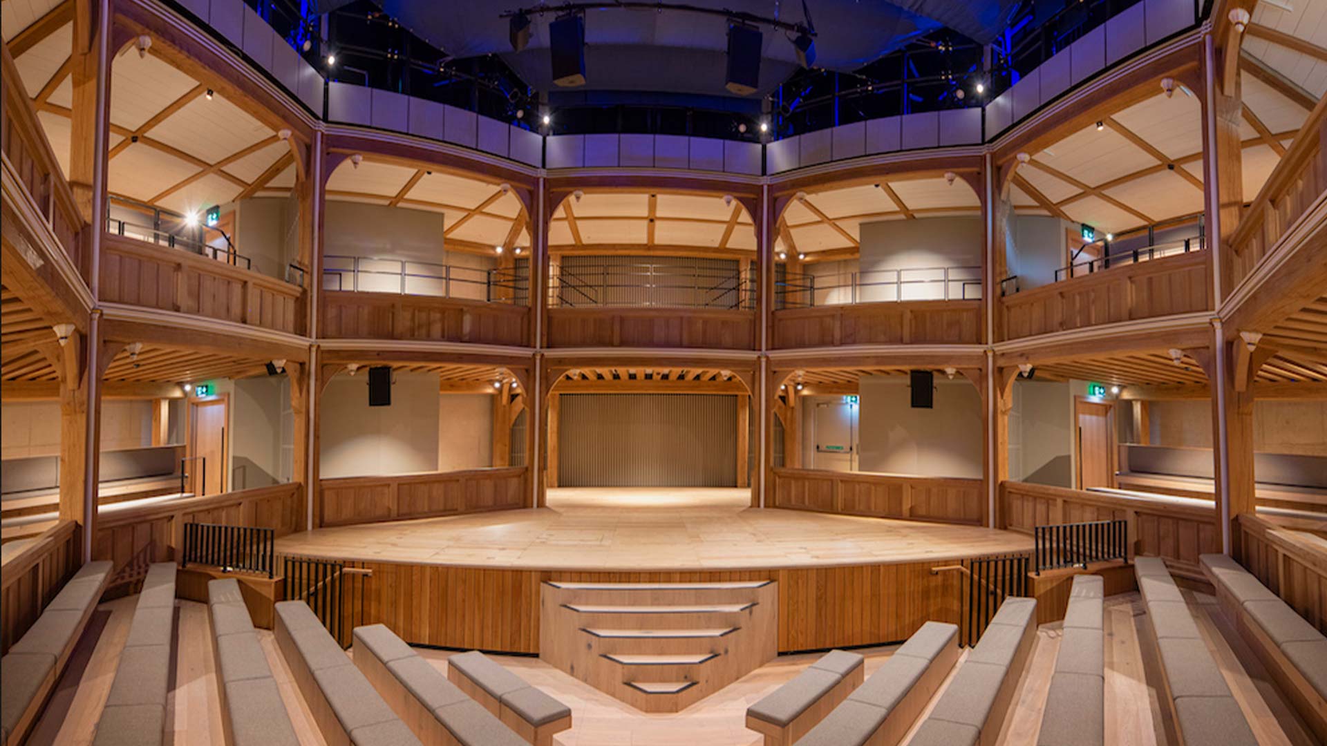 The cock-pit-theatre in Shakespeare North Playhouse in Prescot, Liverpool.